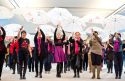 women flash mob